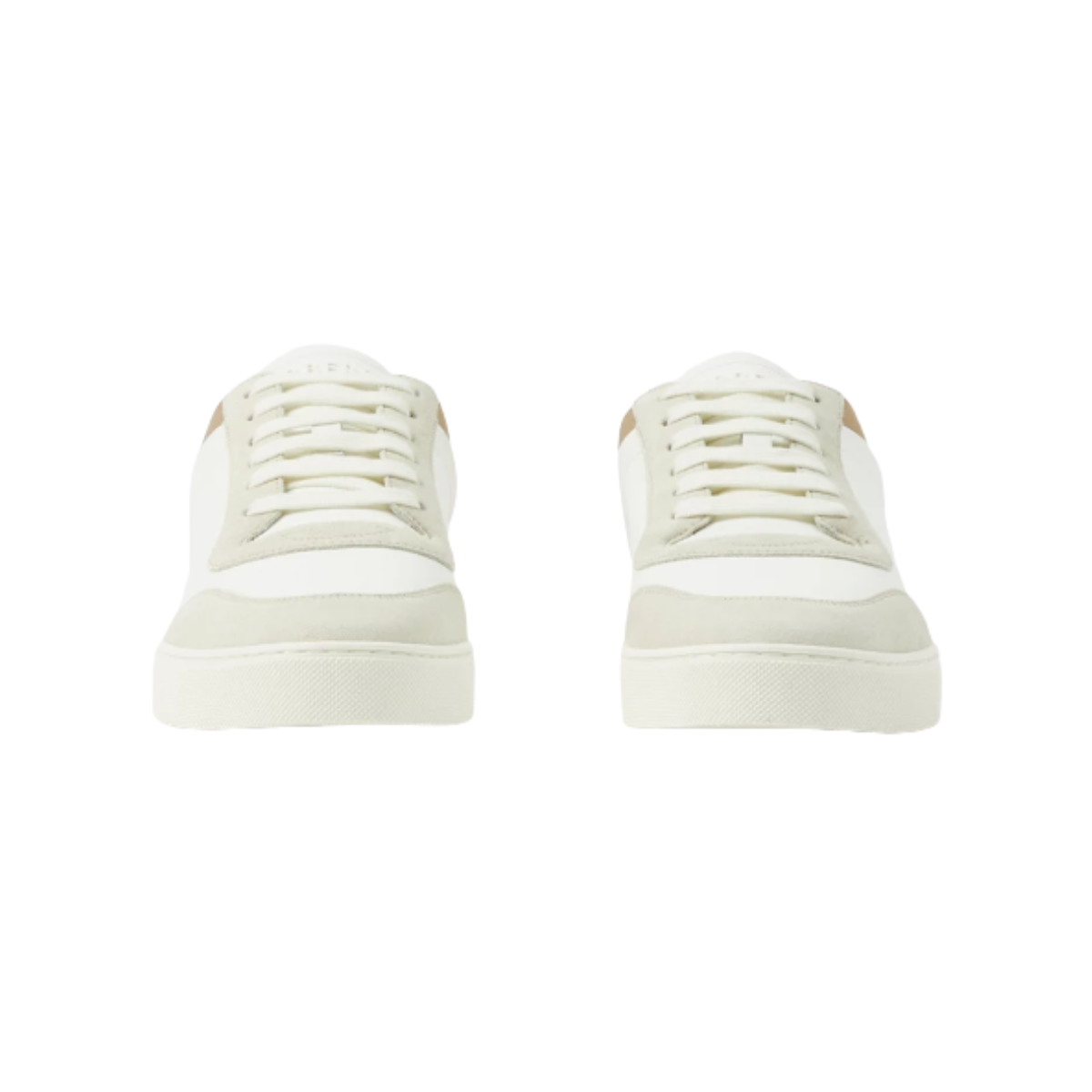 Burberry Leather, Suede and Check Sneakers