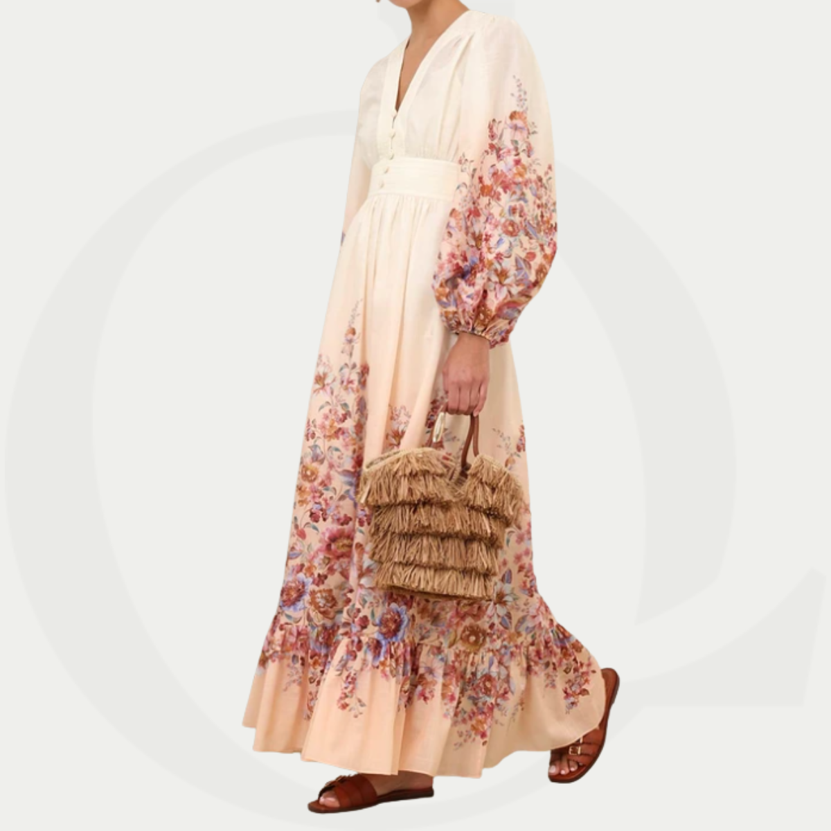 Zimmermann Awaken Plunge Maxi Dress