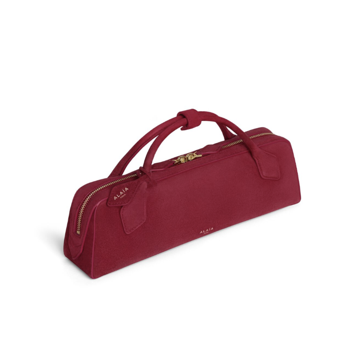 Alaïa LE TECKEL CLUTCH IN SUEDE