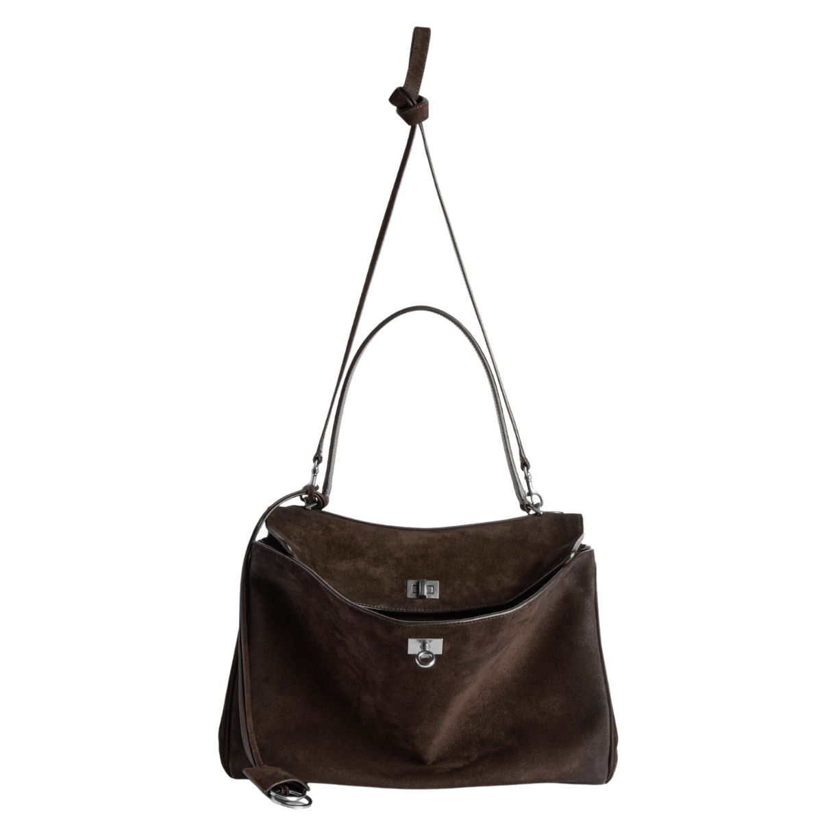 Balenciaga Rodeo Handbag Medium in Light Espresso