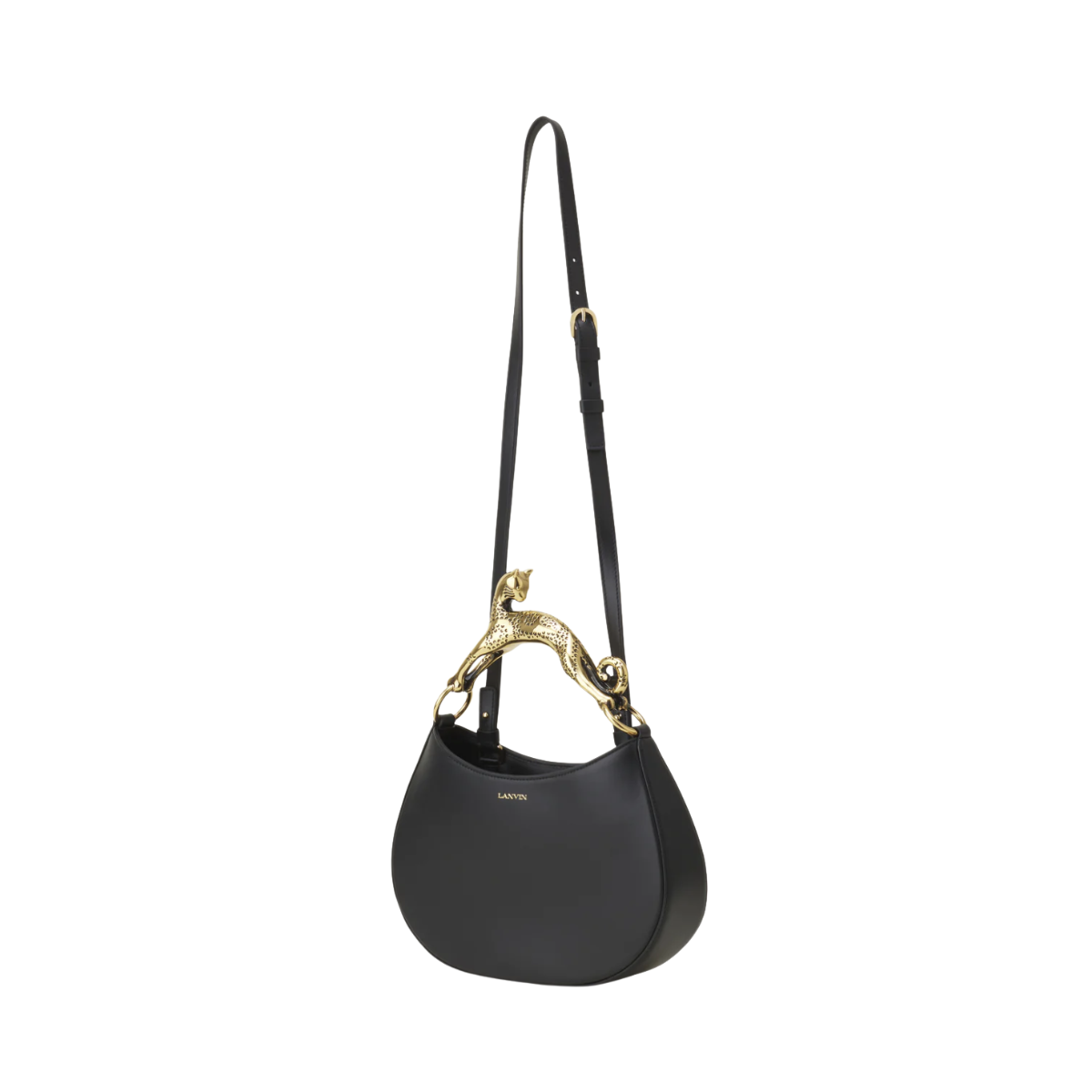 Lanvin Hobo Cat Leather Bag