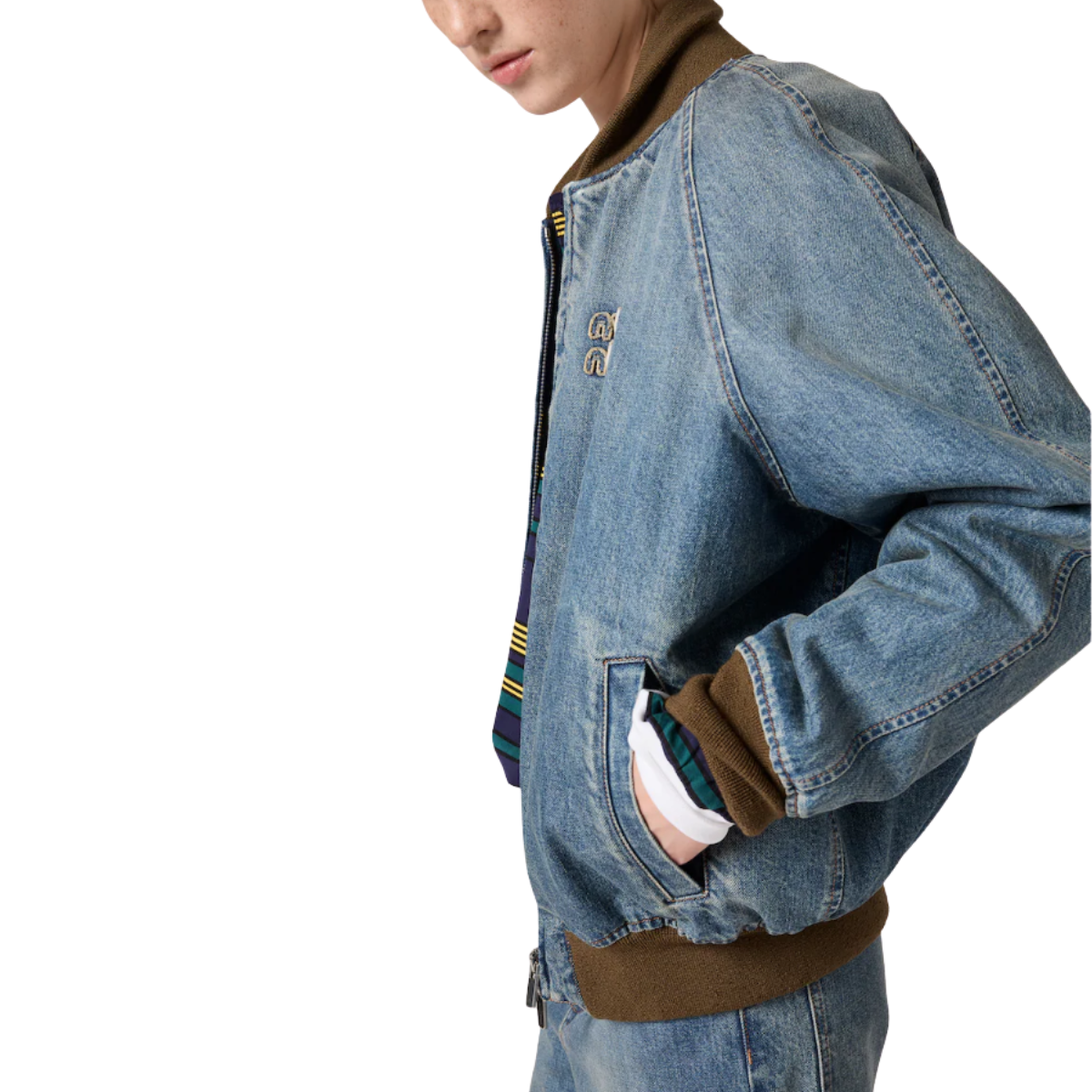 Miu Miu Denim Blouson Jacket