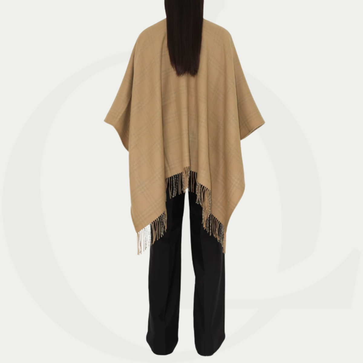 Burberry Reversible Check Wool Cape