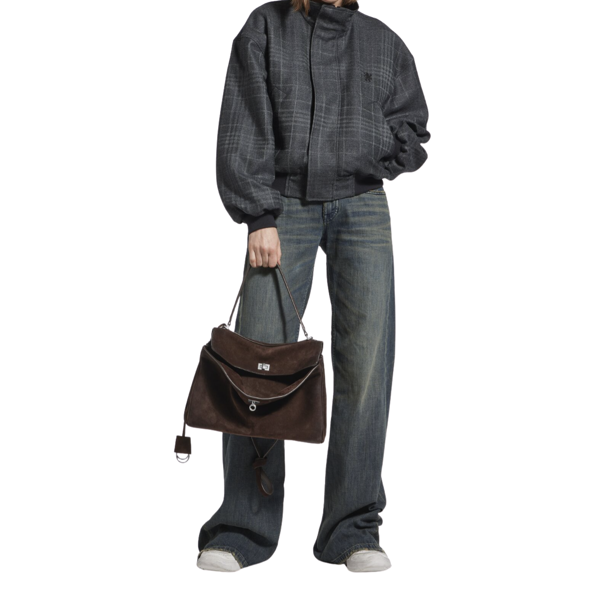 Balenciaga Rodeo Handbag Medium in Light Espresso