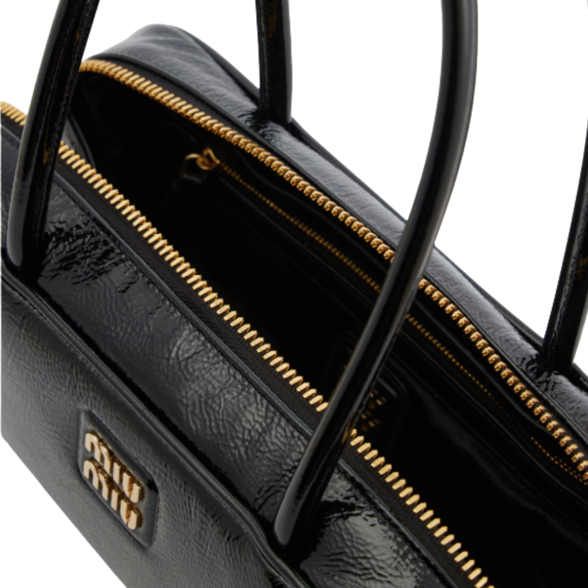Miu Miu Beau Patent Leather Tote Bag