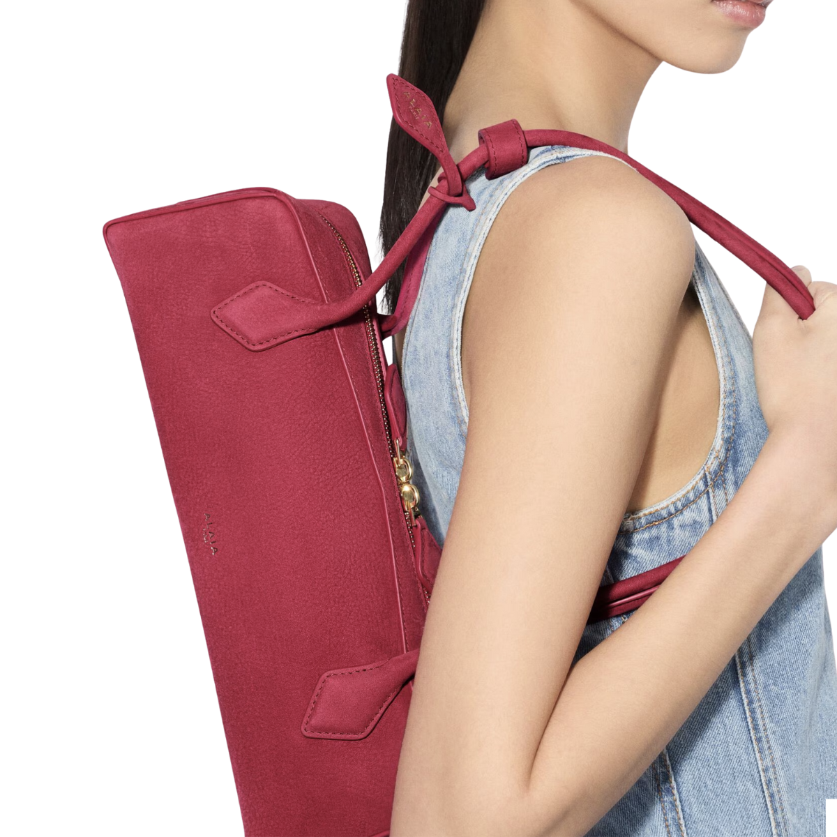 Alaïa LE TECKEL MEDIUM BAG IN NUBUCK