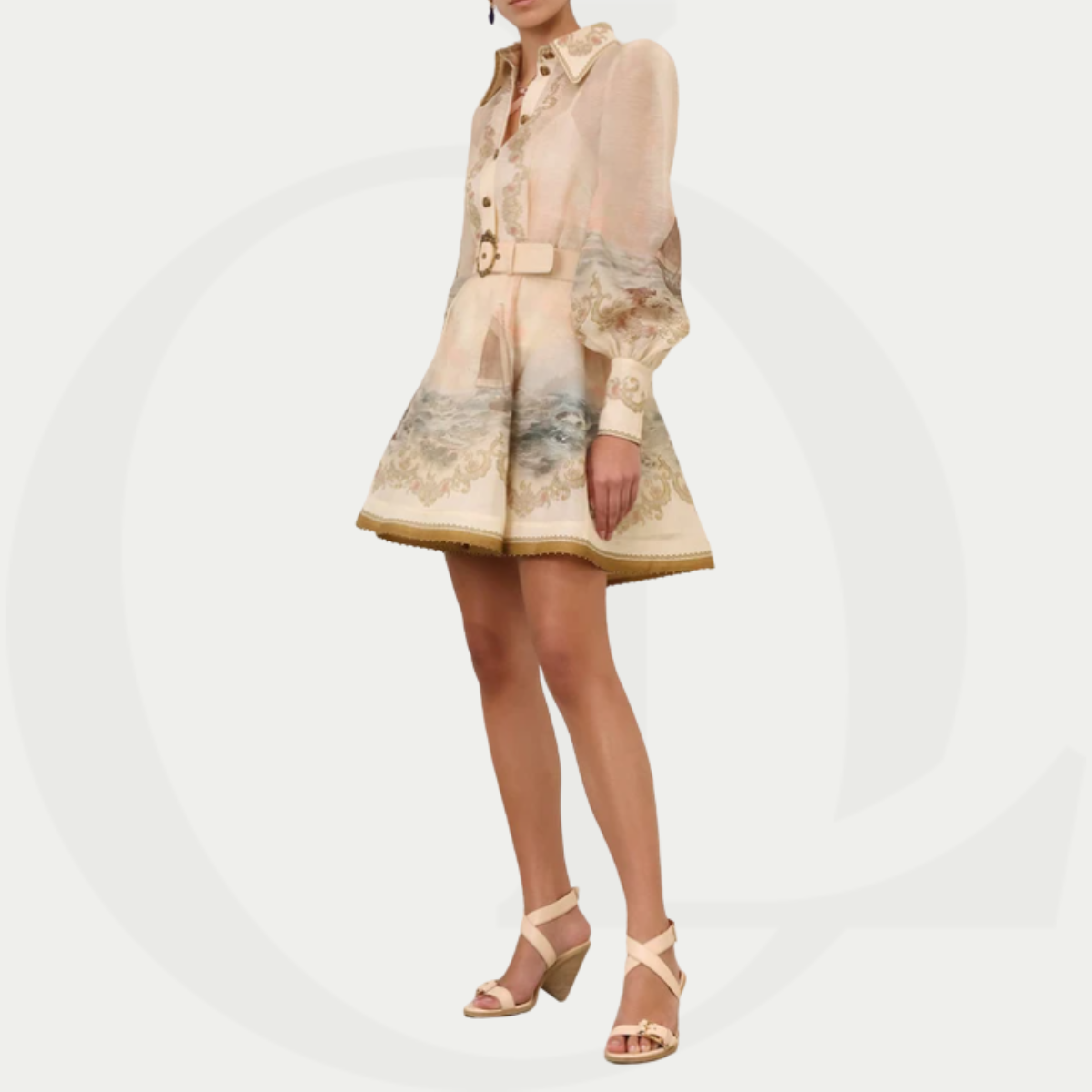 Zimmermann Rebellion Marine Mini Dress