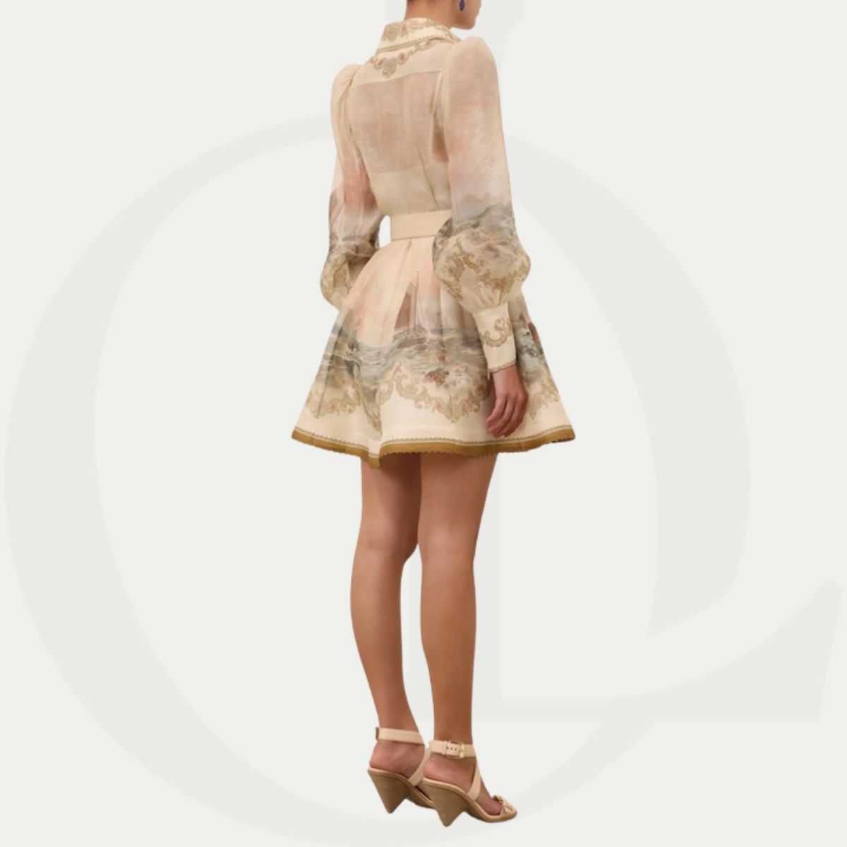 Zimmermann Rebellion Marine Mini Dress