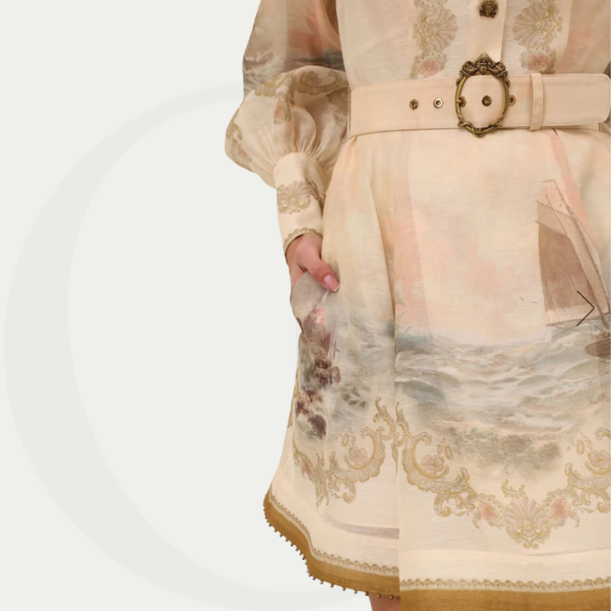 Zimmermann Rebellion Marine Mini Dress