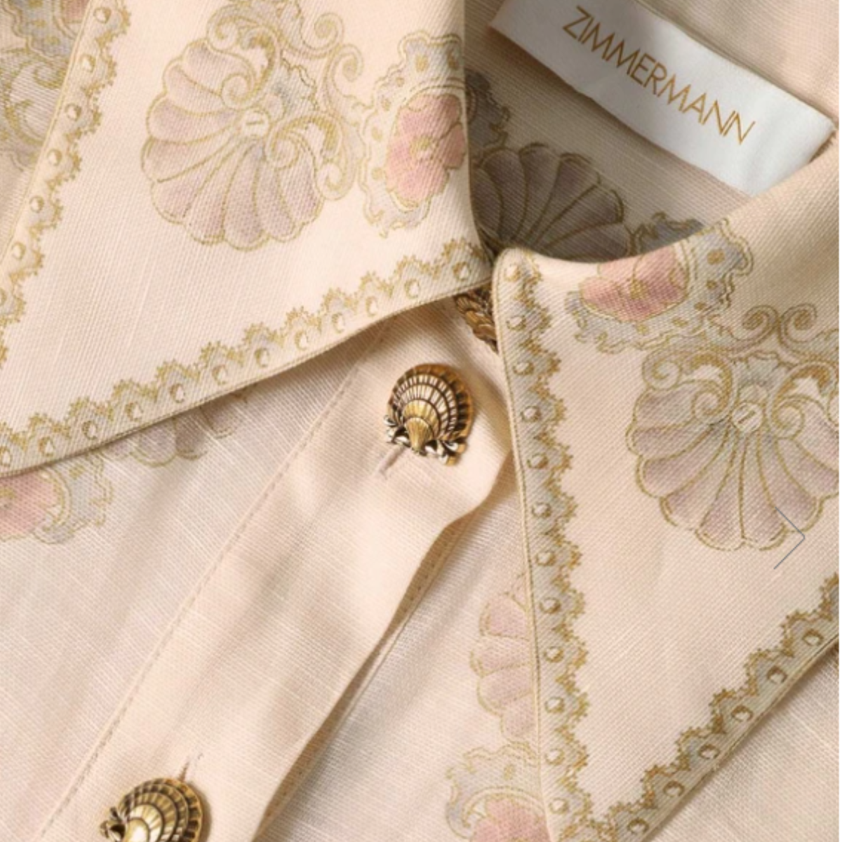 Zimmermann Rebellion Marine Mini Dress