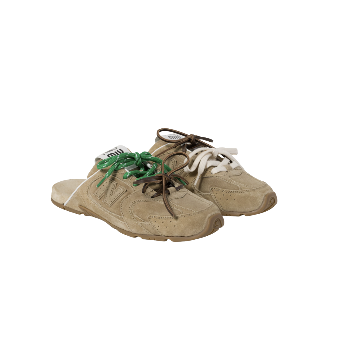 Miu Miu New Balance X Miu Miu 530 SL Faded Suede Mules