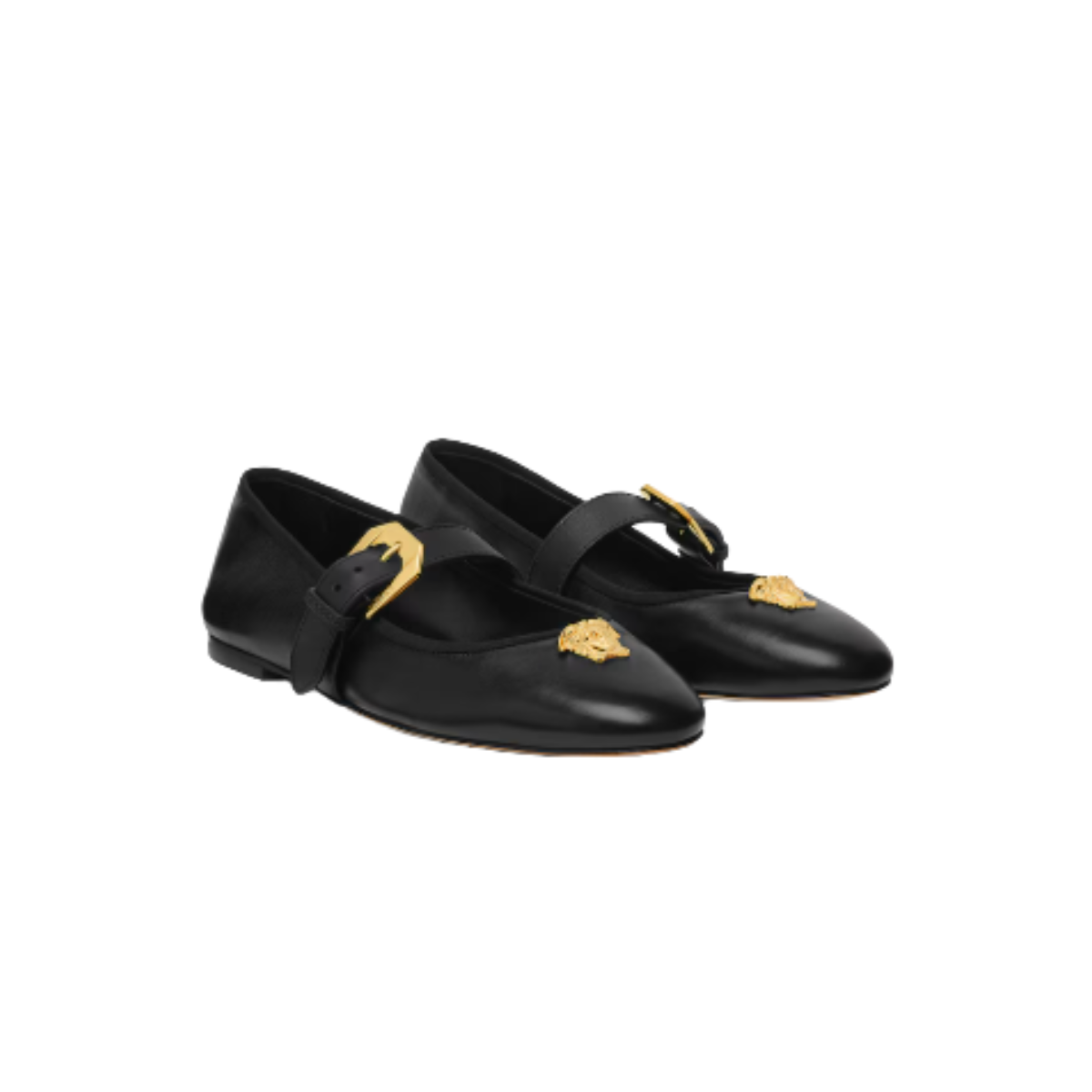 Versace La Medusa Nappa Ballerinas