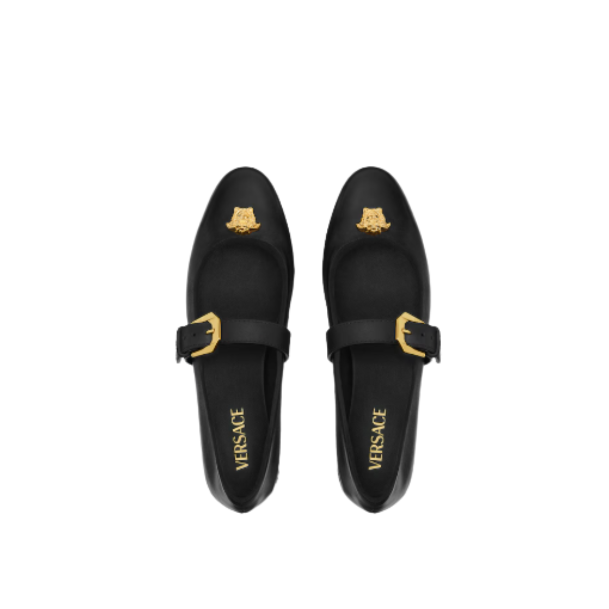 Versace La Medusa Nappa Ballerinas