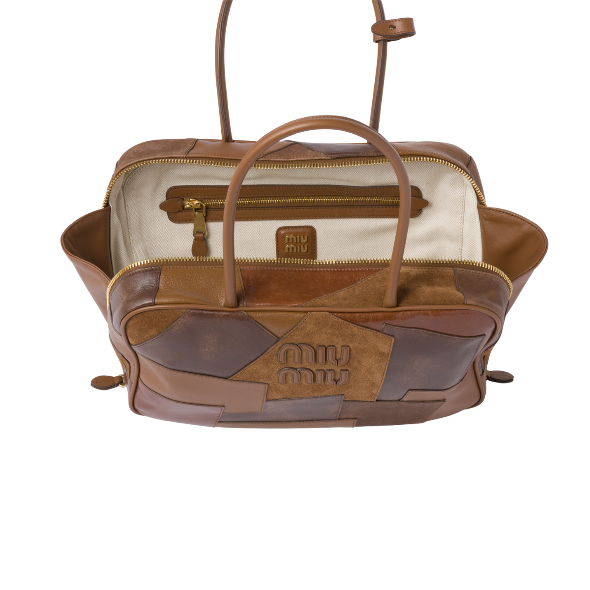 Miu Miu Leather Patchwork Beau Bag