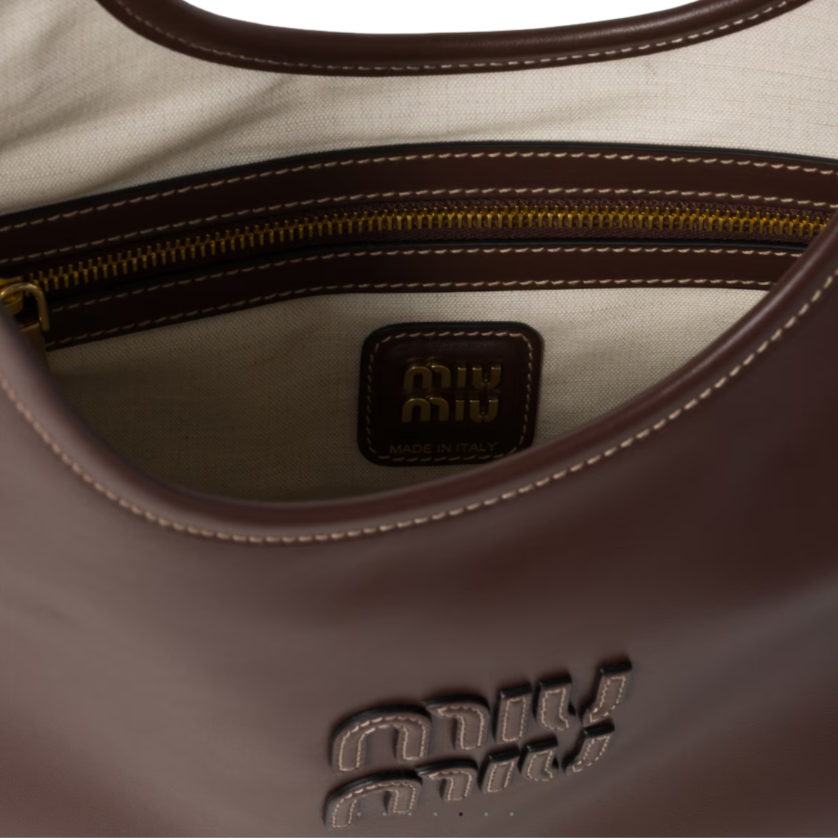 Miu Miu Regular Ivy leather bag
