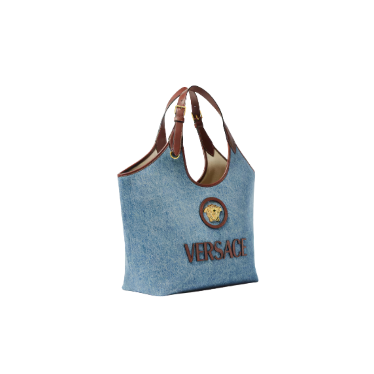 Versace La Medusa Denim Tote