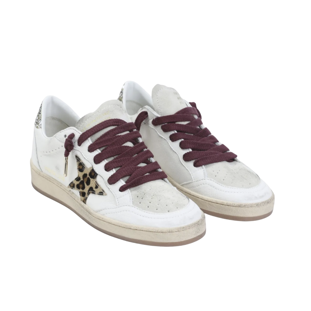 Golden Goose Ball Star with Leopard-print Star Embellished