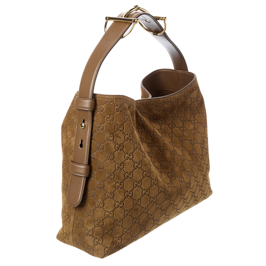 Gucci Beatrix Medium Suede Tote