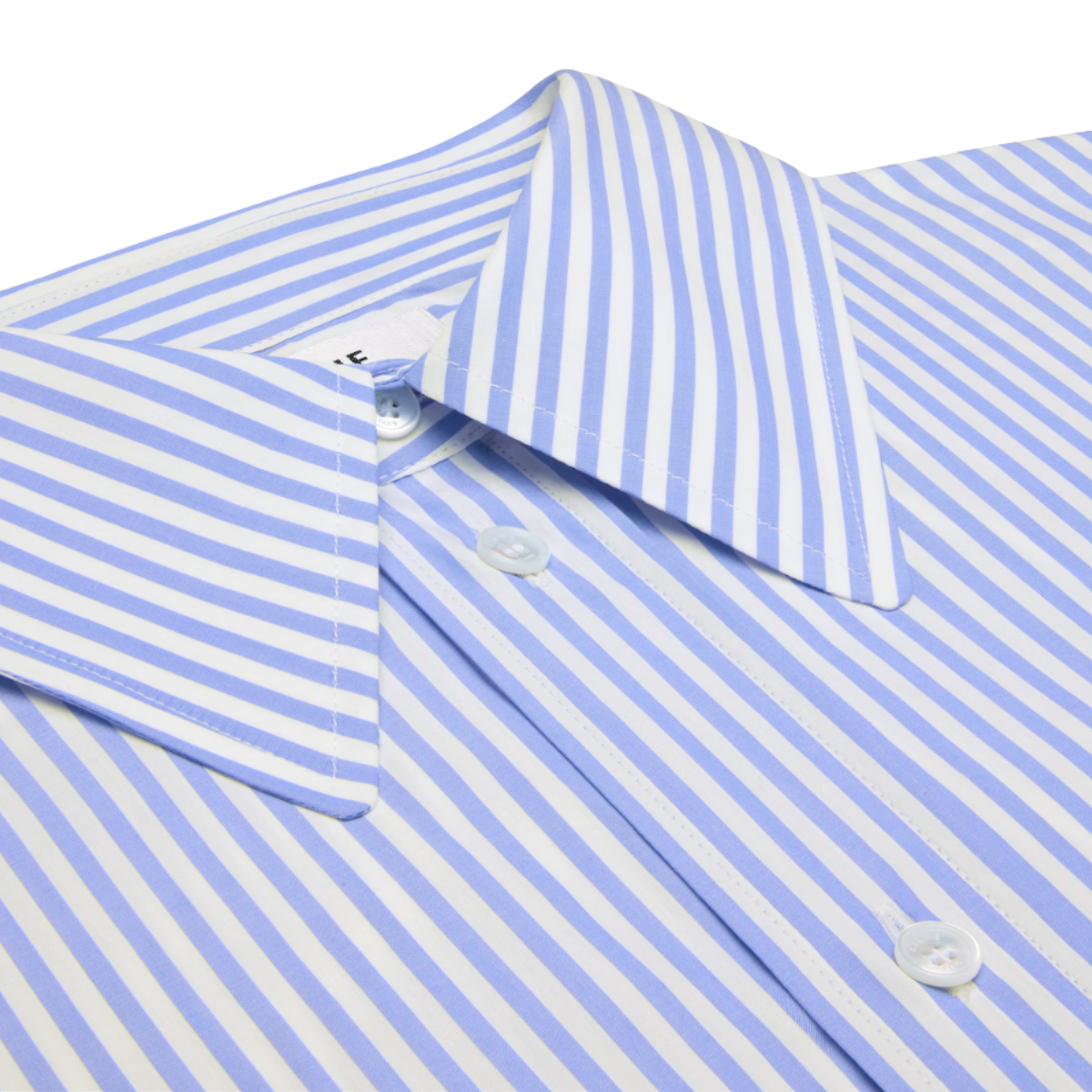 Celine Cropped Shirt in Striped Cotton Poplin