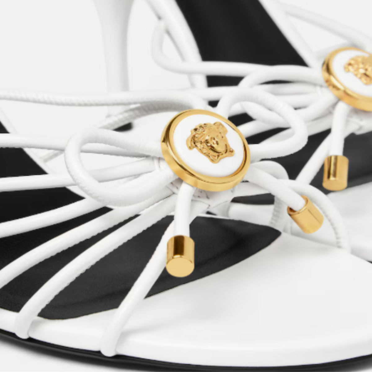 Versace Opera Bow Nappa Sandals 85 mm