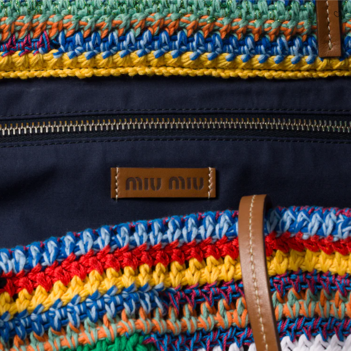 Miu MIu Crochet Tote Bag