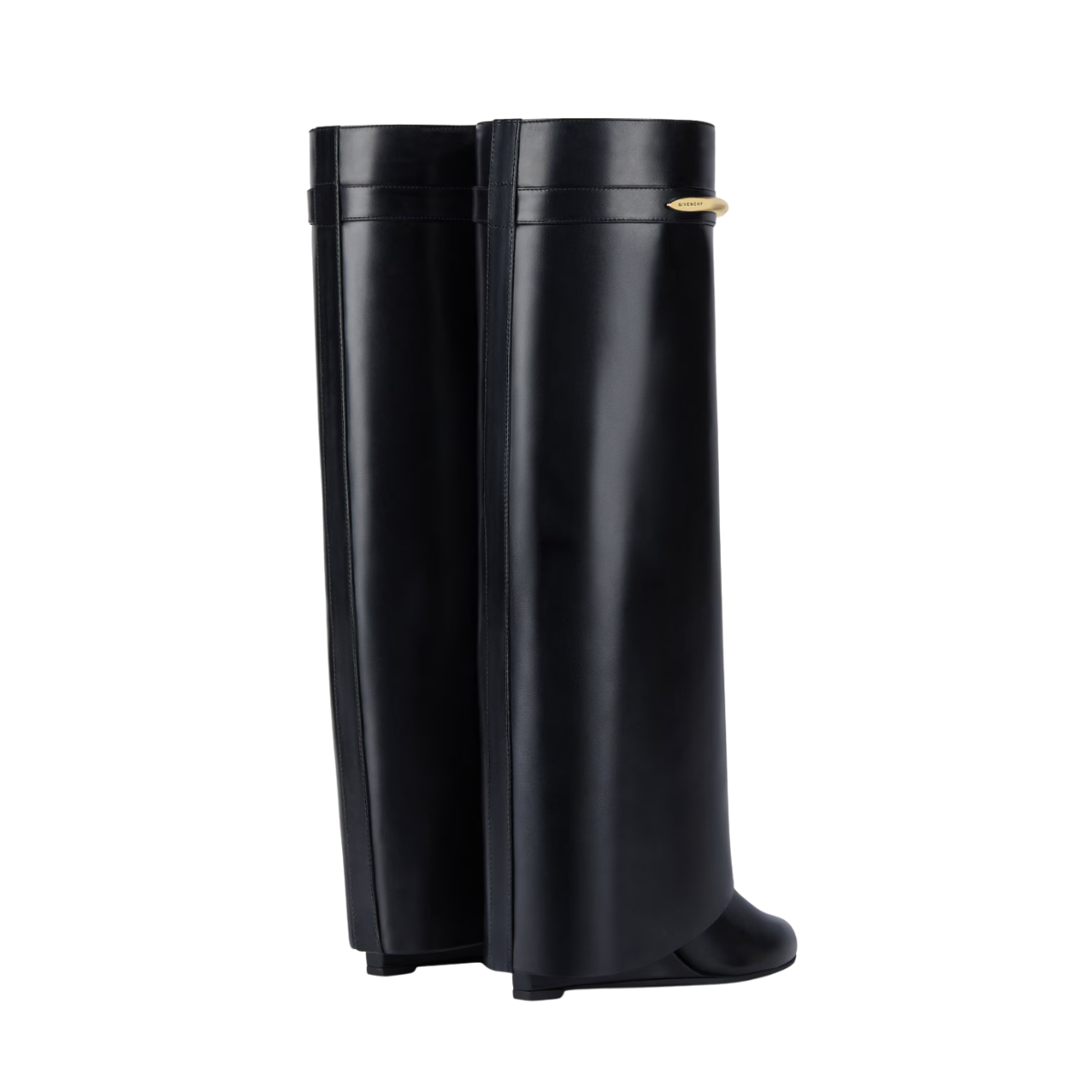 Givenchy Shark Pinch Bots in Leather Black