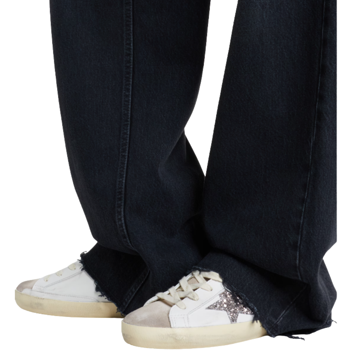 Golden Goose Super-Star Glitter Leather Sneakers