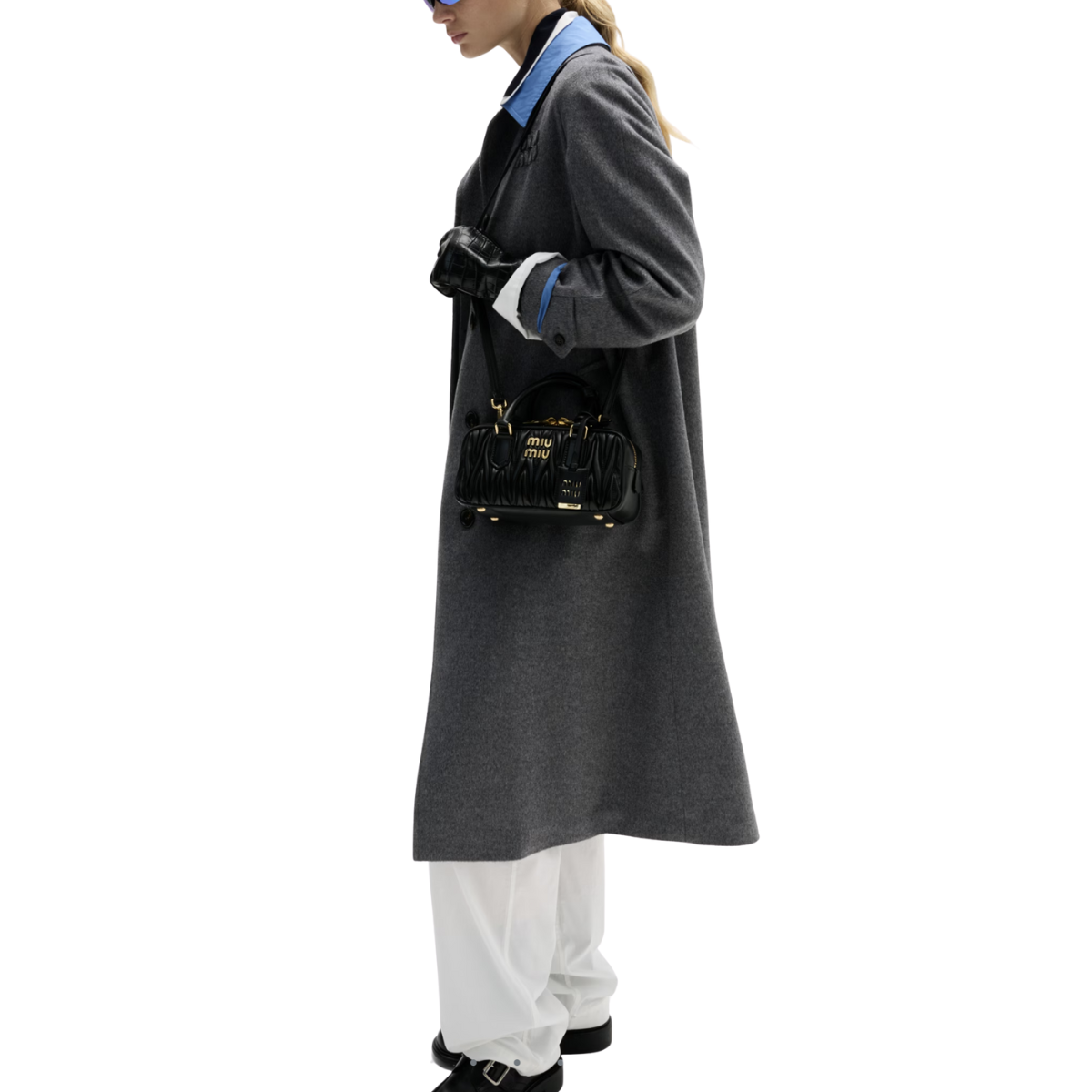 Miu Miu Arcadie Matelassé Nappa Leather Bag