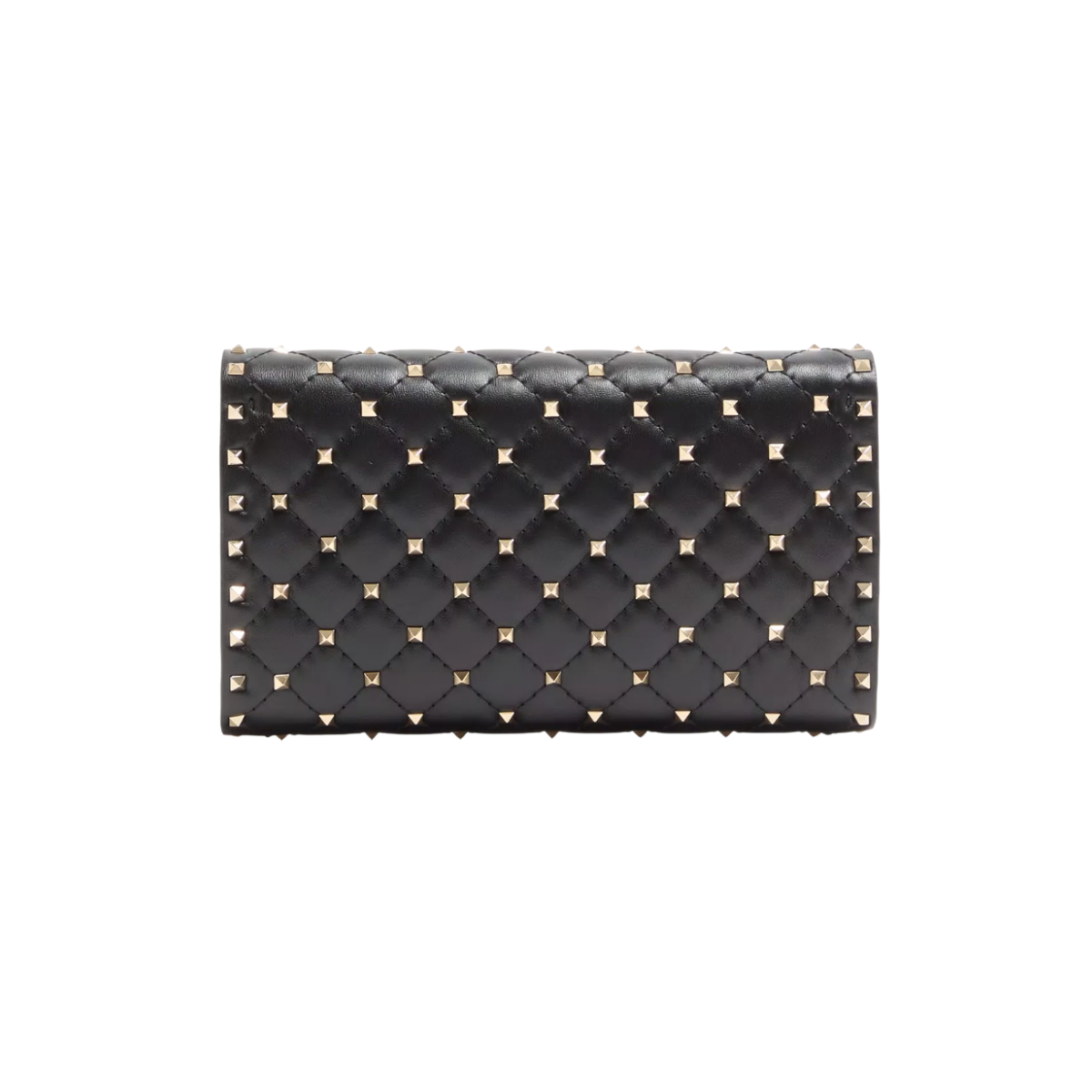 Valentino Rockstud Spike Nappa Leather Crossbody Clutch Bag