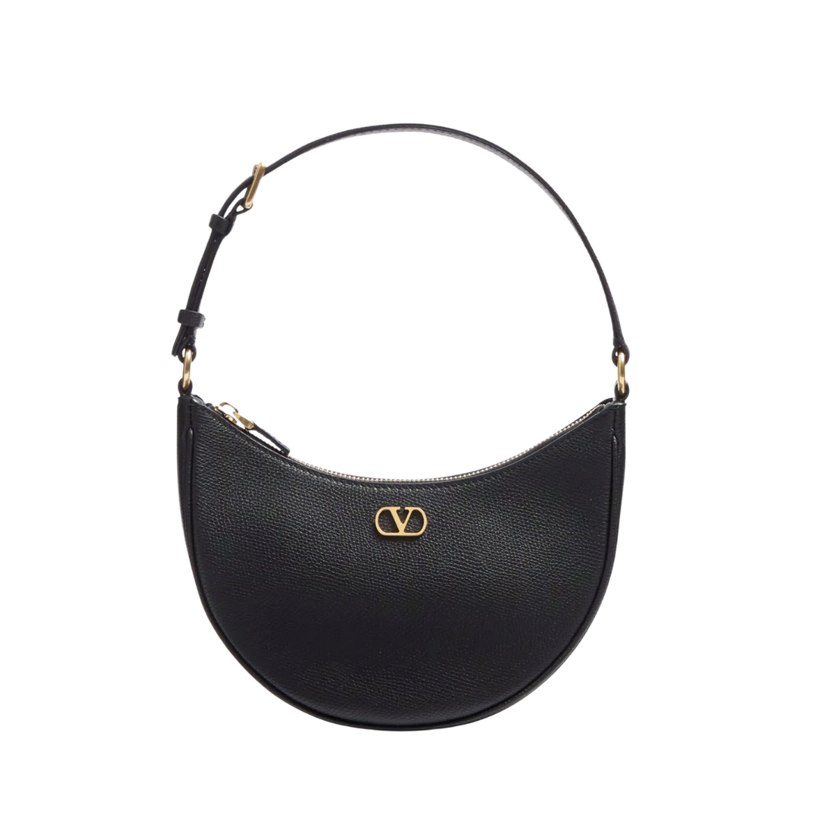 Valentino Garavani Vlogo Signature Mini Hobo Bag In Grainy Calfskin