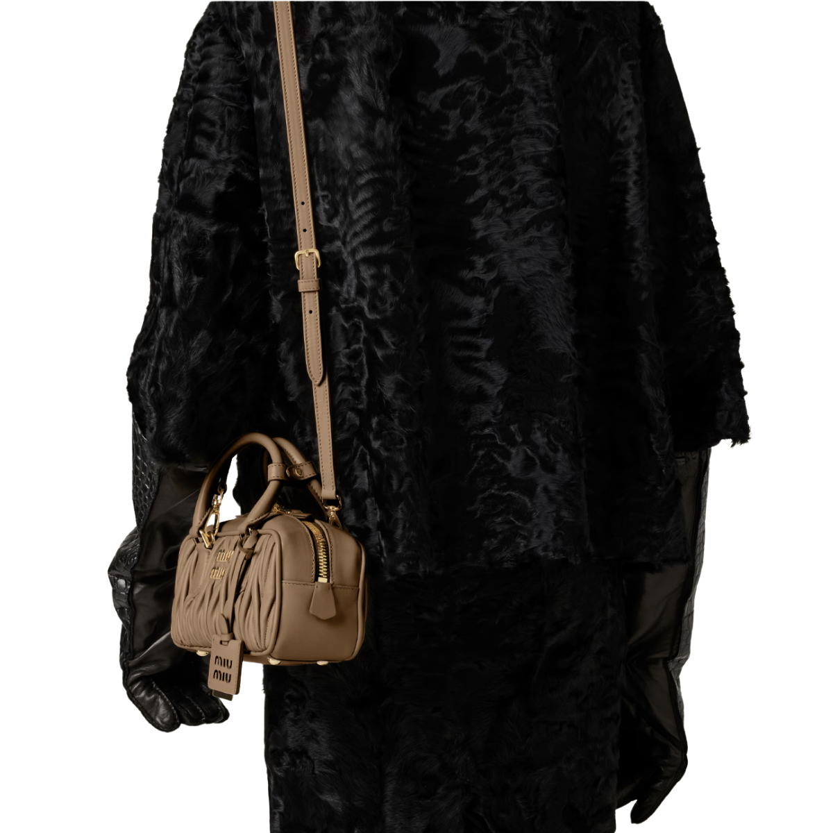 Miu Miu Arcadie matelassé Nappa Leather Bag