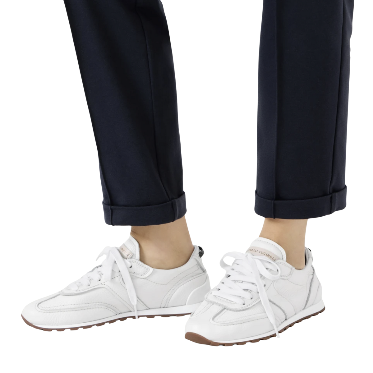 Brunello Cucinelli Grained Soft Leather Runners