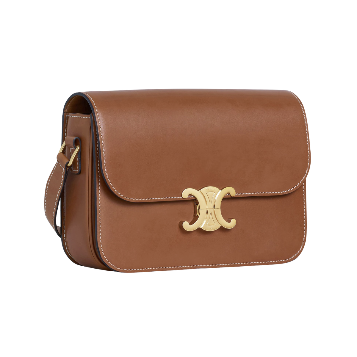 Celine Classique Triomphe Bag in Natural Calfskin