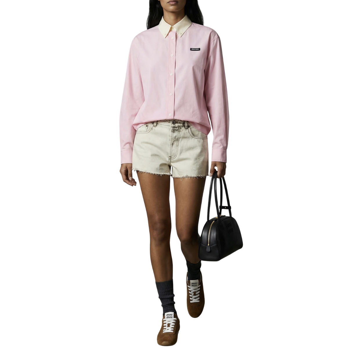 Miu Miu Beau Large Leather Shoulder Bag