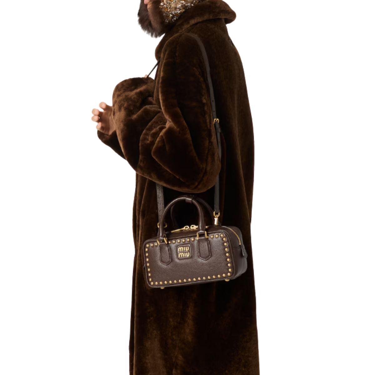 Miu Miu Arcadie Studded Leather Bag