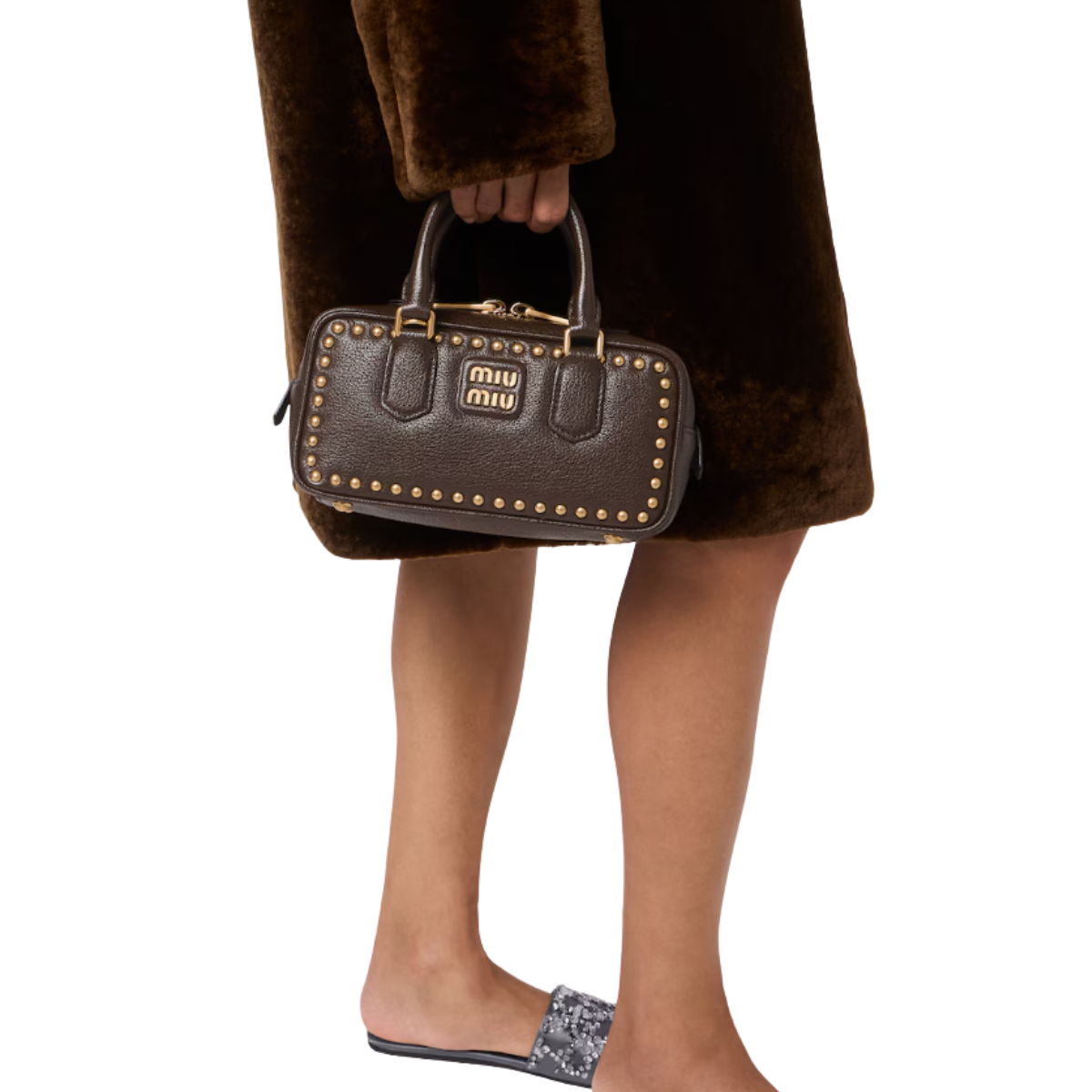 Miu Miu Arcadie Studded Leather Bag