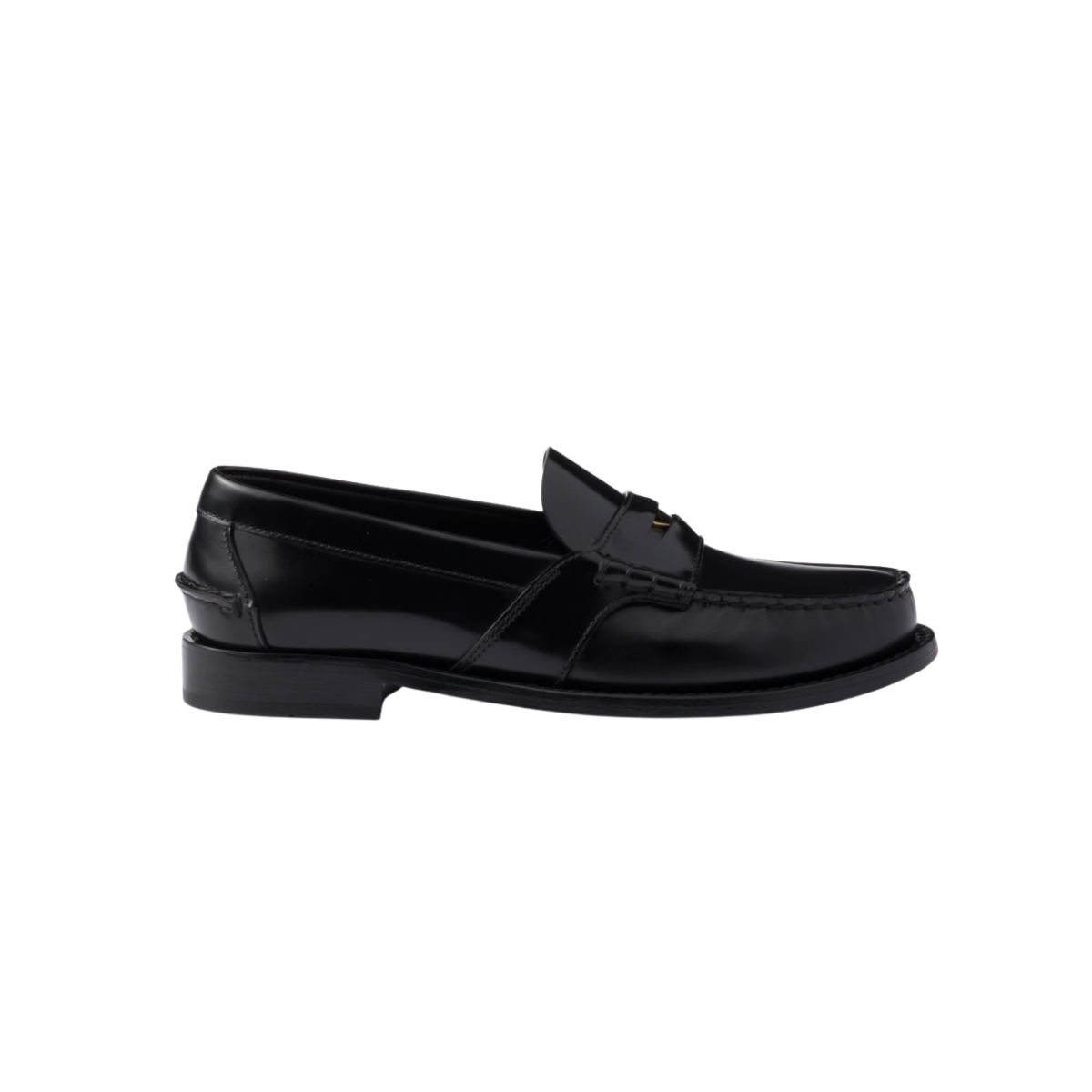 Prada Brushed leather loafers
