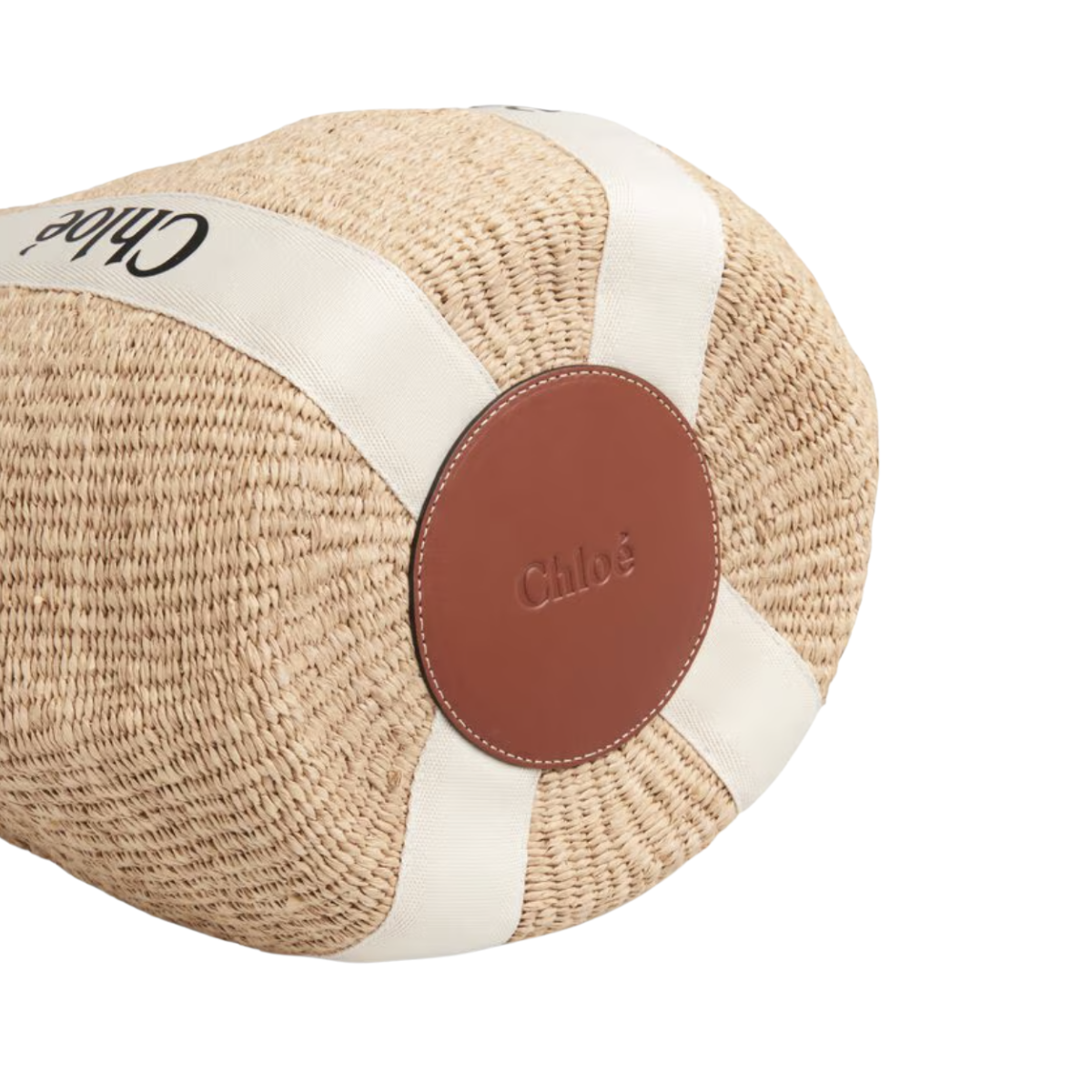 Chloé Large Woody Basket in Natural Fibers