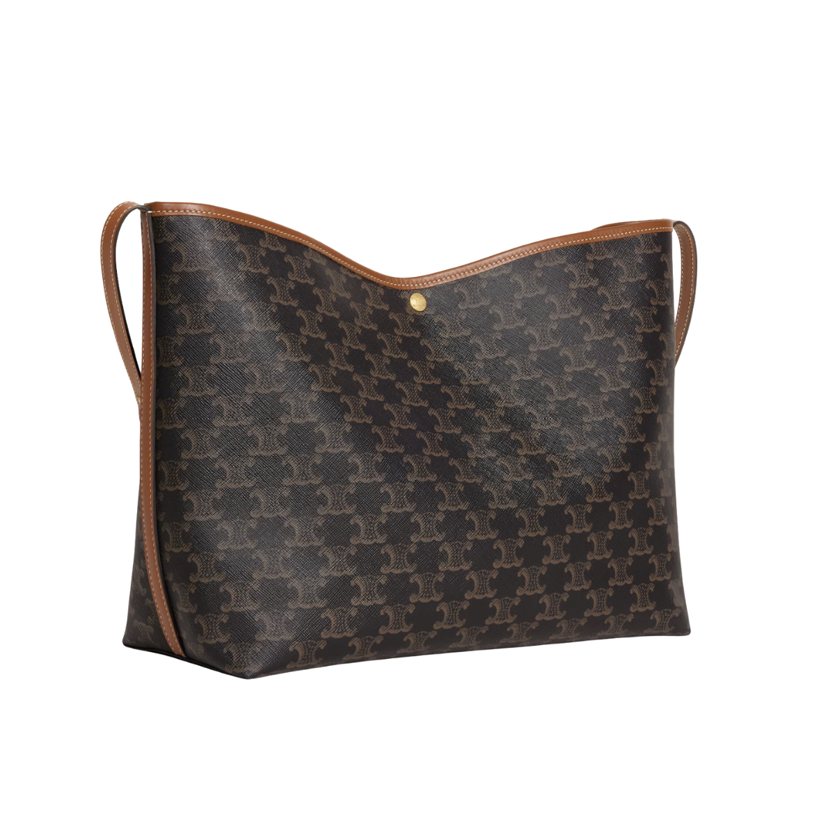 Celine Soft Shopper Bag in Triomphe Canvas and Calfskin
