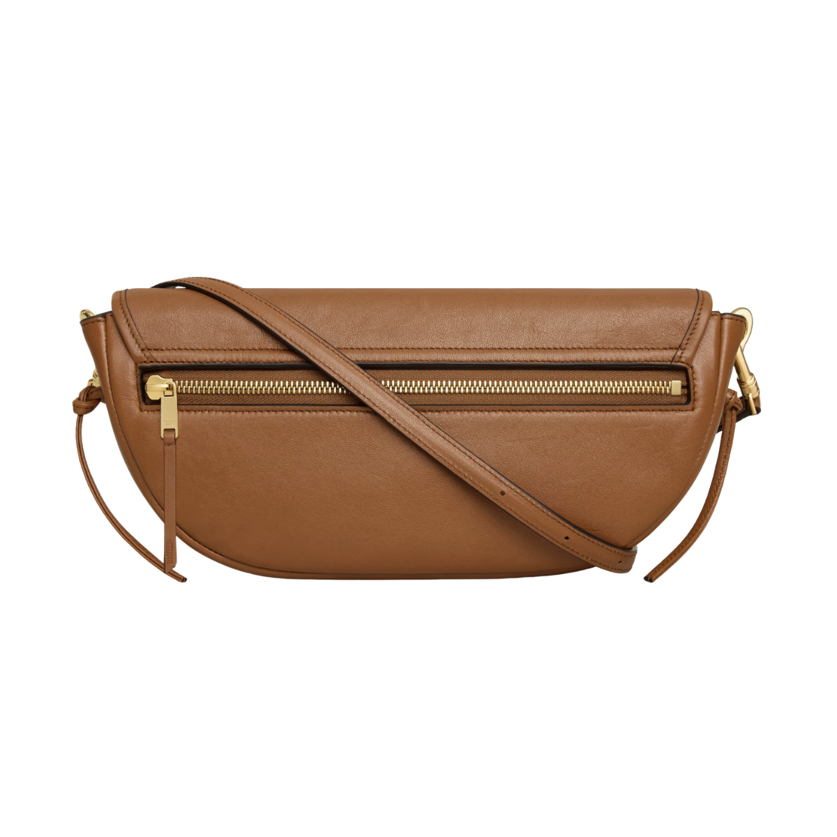 Celine Soft Triomphe Little Halfmoon in Shiny Lambskin