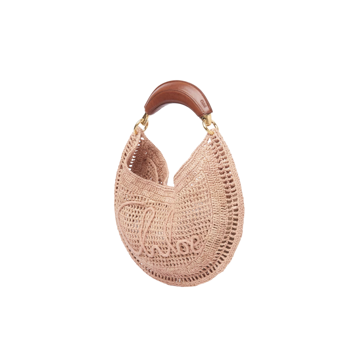 Chloé Summer Banana Hobo Bag in Raffia