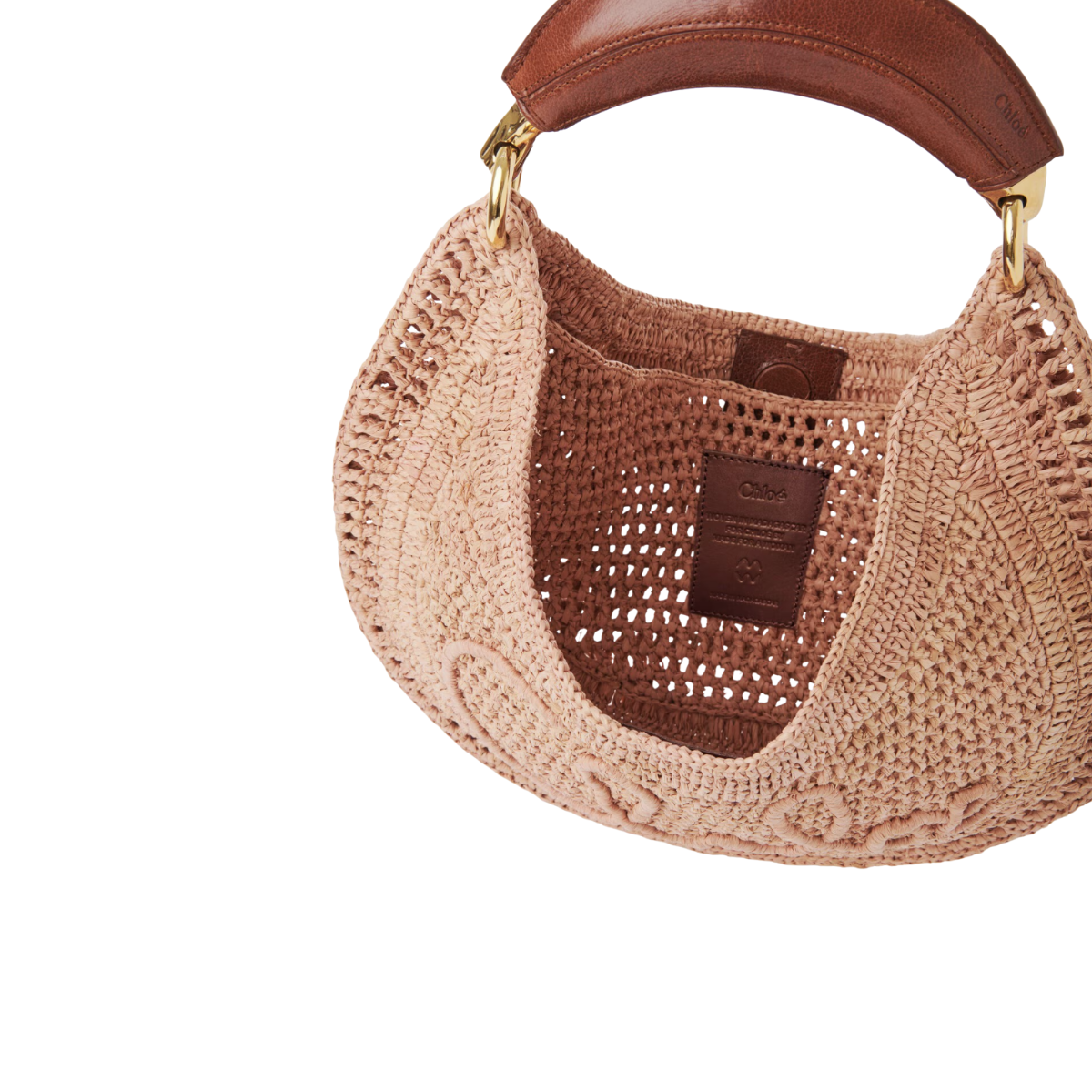 Chloé Summer Banana Hobo Bag in Raffia