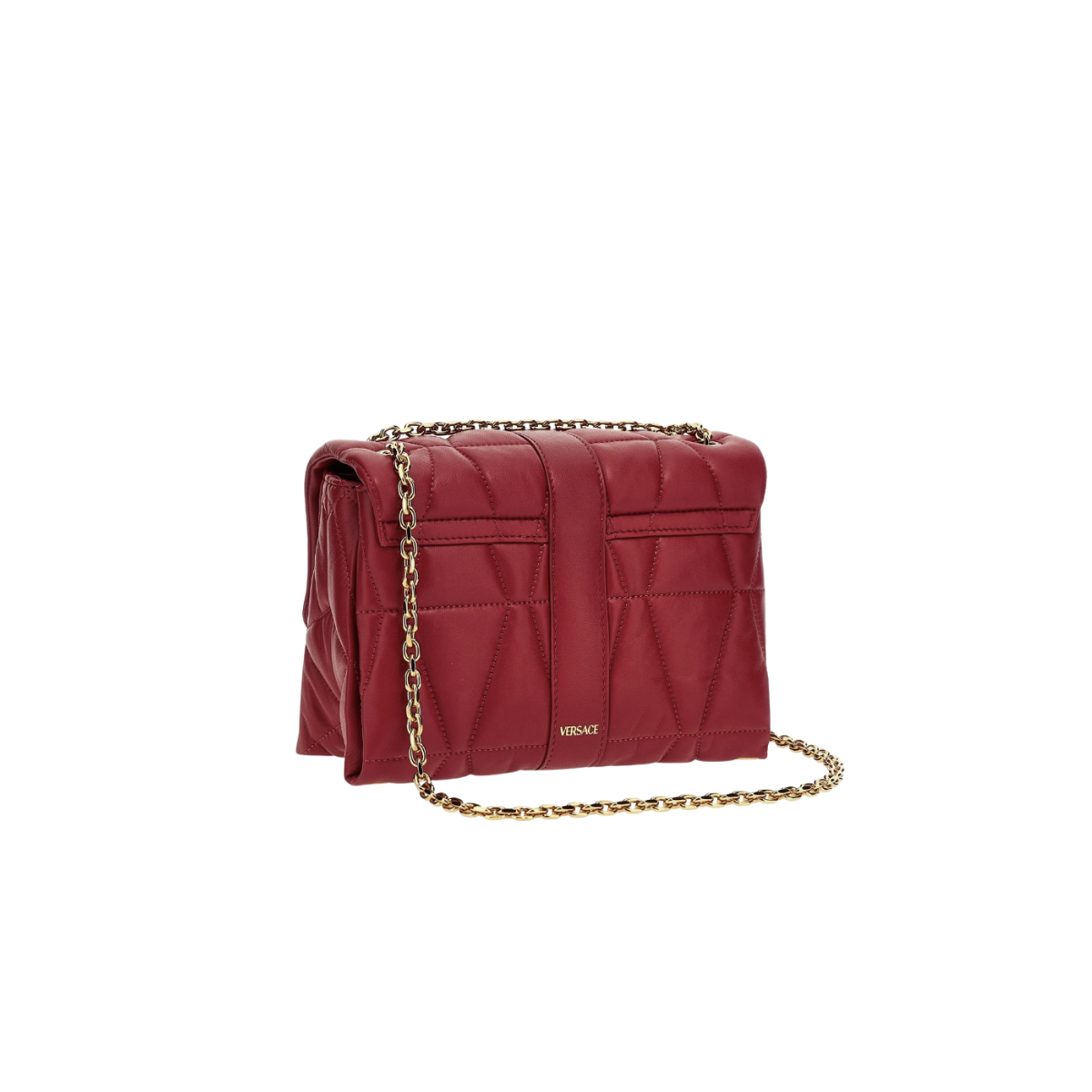 Versace Kleio Quilted Nappa Shoulder Bag
