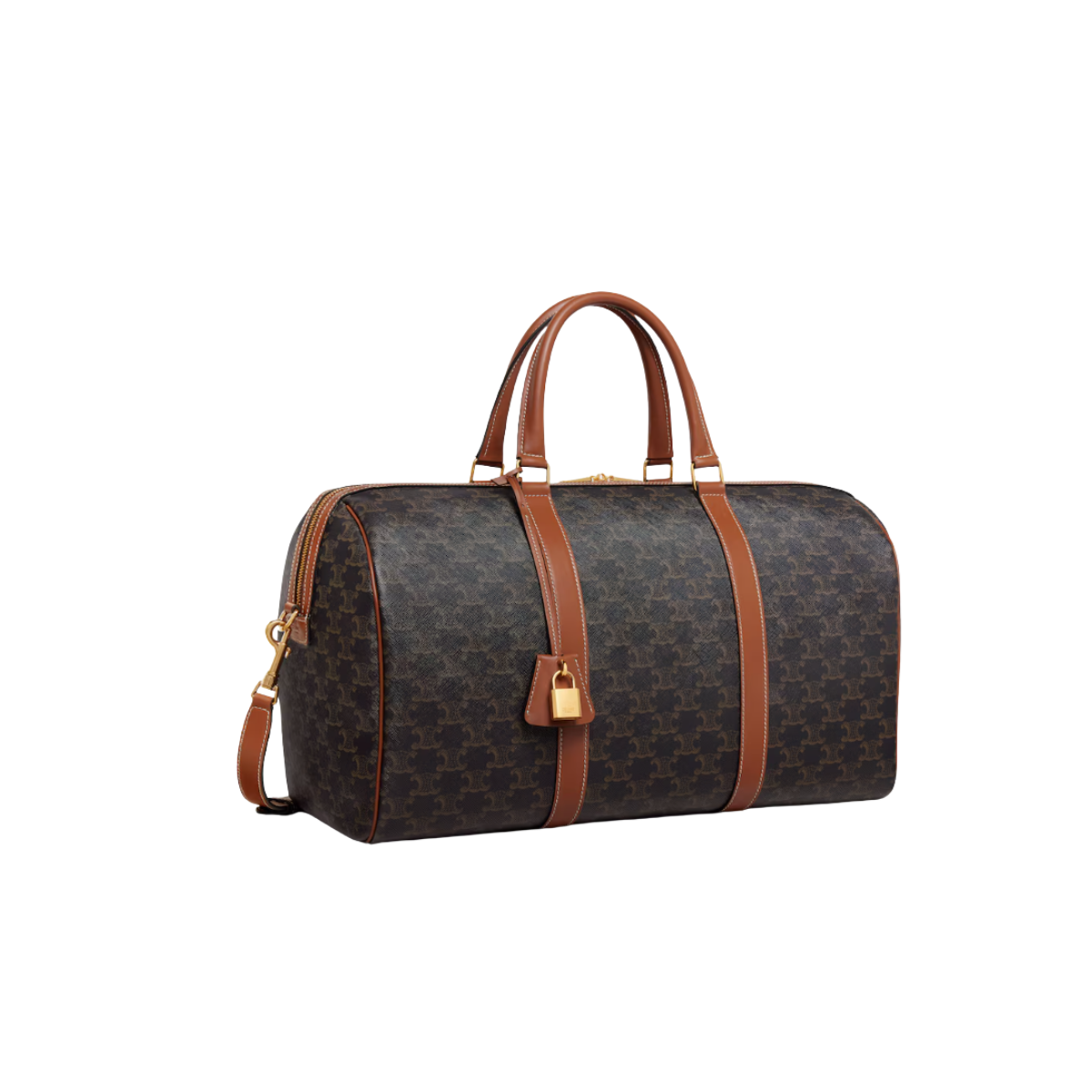 Celine  Medium Travel Bag in Triomphe Canvas and calfskin 