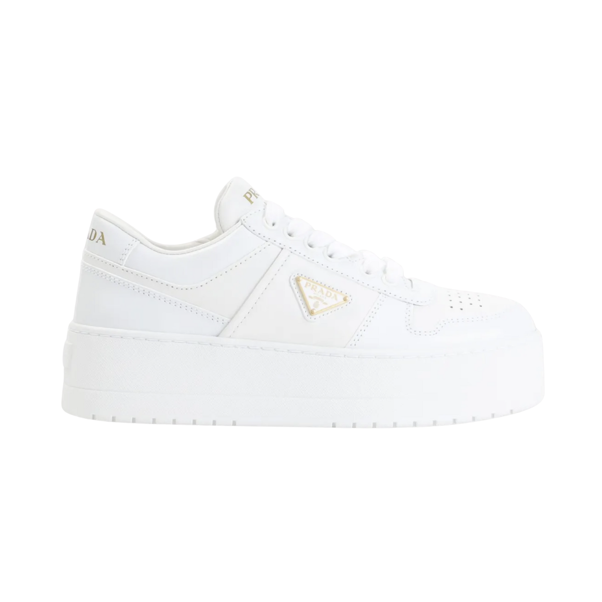Prada Downtown Bold Leather Sneakers