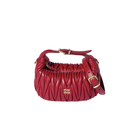 Miu Miu Matelassé Nappa Leather Pouch