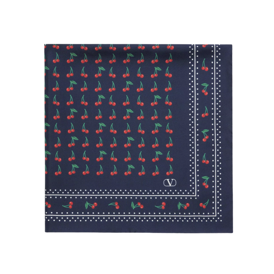 Valentino Cherryfic Silk Scarf