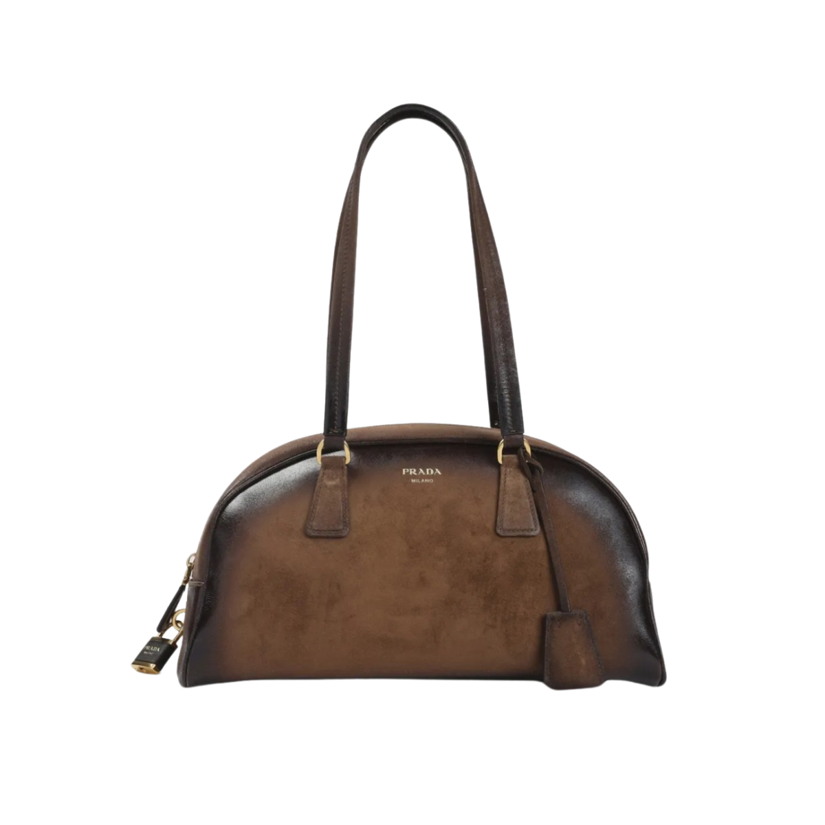 Prada Bowling Medium Top-handle Leather Bag