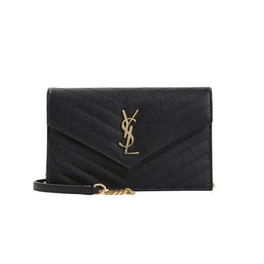 Saint Laurent Cassandre Envelope Chain Wallet