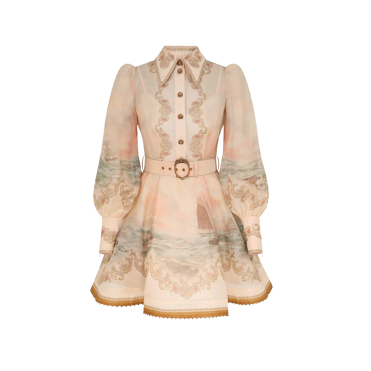 Zimmermann Rebellion Marine Mini Dress